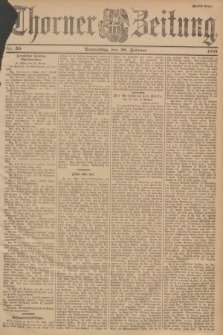 Thorner Zeitung. 1901, Nr. 50 (28 Februar) - Zweites Blatt