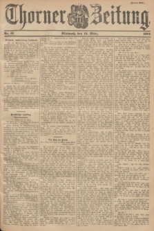 Thorner Zeitung. 1901, Nr. 61 (13 März) - Zweites Blatt