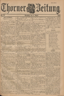 Thorner Zeitung. 1901, Nr. 78 (2 April) - Zweites Blatt