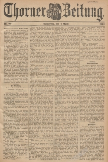 Thorner Zeitung. 1901, Nr. 80 (4 April) - Zweites Blatt