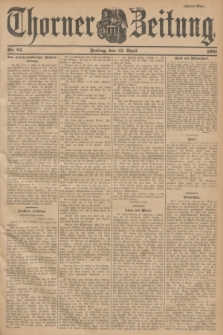 Thorner Zeitung. 1901, Nr. 85 (12 April) - Zweites Blatt