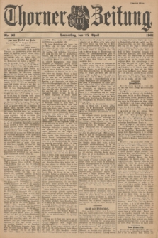 Thorner Zeitung. 1901, Nr. 96 (25 April) - Zweites Blatt