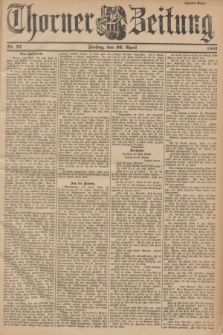 Thorner Zeitung. 1901, Nr. 97 (26 April) - Zweites Blatt