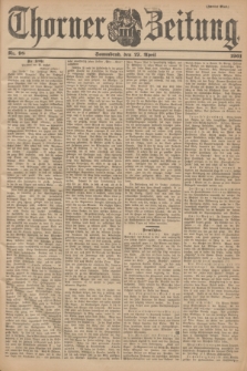 Thorner Zeitung. 1901, Nr. 98 (27 April) - Zweites Blatt
