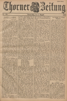 Thorner Zeitung. 1901, Nr. 178 (1 August) - Zweites Blatt