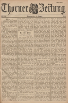 Thorner Zeitung. 1901, Nr. 181 (4 August) - Zweites Blatt