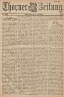 Thorner Zeitung. 1901, Nr. 208 (5 September) - Zweites Blatt