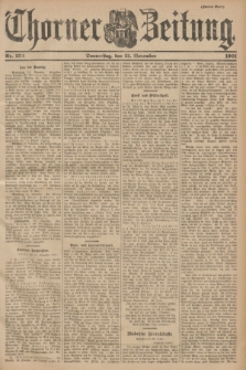 Thorner Zeitung. 1901, Nr. 274 (21 November) - Zweites Blatt