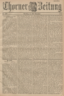 Thorner Zeitung. 1901, Nr. 277 (26 November) - Zweites Blatt