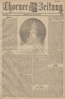 Thorner Zeitung. 1901, Nr. 278 (27 November) - Zweites Blatt