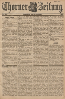 Thorner Zeitung. 1901, Nr. 281 (30 November) - Zweites Blatt