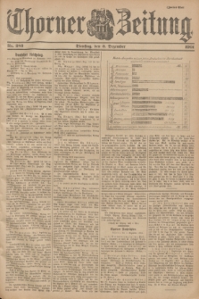 Thorner Zeitung. 1901, Nr. 283 (3 Dezember) - Zweites Blatt