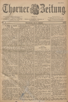 Thorner Zeitung : Begründet 1760. 1902, Nr. 3 (4 Januar) - Erstes Blatt