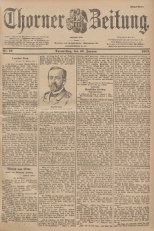 Thorner Zeitung : Begründet 1760. 1902, Nr. 13 (16 Januar) - Erstes Blatt