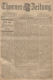 Thorner Zeitung : Begründet 1760. 1902, Nr. 24 (29 Januar) - Erstes Blatt