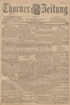 Thorner Zeitung : Begründet 1760. 1902, Nr. 29 (4 Februar) - Erstes Blatt
