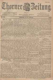 Thorner Zeitung : Begründet 1760. 1902, Nr. 36 (12 Februar) - Erstes Blatt