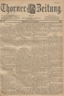 Thorner Zeitung : Begründet 1760. 1902, Nr. 42 (19 Februar) - Erstes Blatt