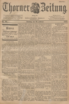 Thorner Zeitung : Begründet 1760. 1902, Nr. 46 (23 Februar) - Erstes Blatt