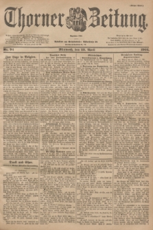 Thorner Zeitung : Begründet 1760. 1902, Nr. 94 (23 April) - Erstes Blatt
