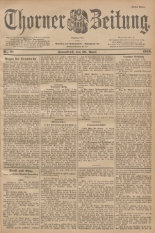 Thorner Zeitung : Begründet 1760. 1902, Nr. 97 (26 April) - Erstes Blatt + dod.