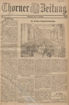 Thorner Zeitung. 1902, Nr. 4 (5 Januar) - Zweites Blatt