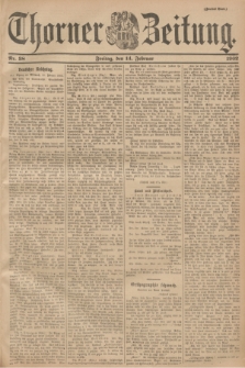 Thorner Zeitung. 1902, Nr. 38 (14 Februar) - Zweites Blatt