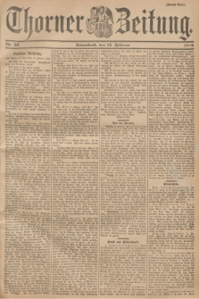 Thorner Zeitung. 1902, Nr. 39 (15 Februar) - Zweites Blatt