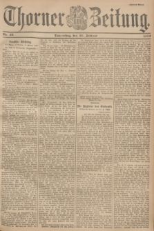 Thorner Zeitung. 1902, Nr. 43 (20 Februar) - Zweites Blatt