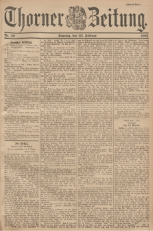 Thorner Zeitung. 1902, Nr. 46 (23 Februar) - Zweites Blatt