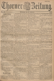 Thorner Zeitung. 1902, Nr. 48 (26 Februar) - Zweites Blatt