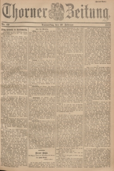 Thorner Zeitung. 1902, Nr. 49 (27 Februar) - Zweites Blatt