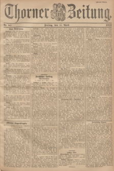 Thorner Zeitung. 1902, Nr. 84 (11 April) - Zweites Blatt