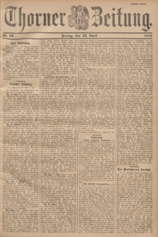 Thorner Zeitung. 1902, Nr. 96 (25 April) - Zweites Blatt