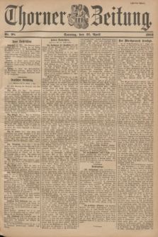 Thorner Zeitung. 1902, Nr. 98 (27 April) - Zweites Blatt