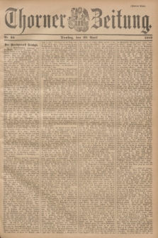 Thorner Zeitung. 1902, Nr. 99 (29 April) - Zweites Blatt