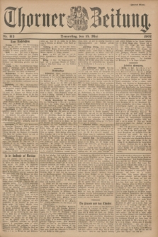 Thorner Zeitung. 1902, Nr. 112 (15 Mai) - Zweites Blatt