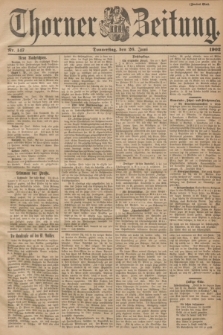 Thorner Zeitung. 1902, Nr. 147 (26 Juni) - Zweites Blatt