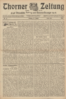 Thorner Zeitung : Ostdeutsche Zeitung und General-Anzeiger. 1905, Nr. 13 (15 Januar) - Zweites Blatt + dod.
