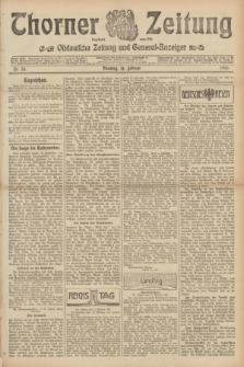 Thorner Zeitung : Ostdeutsche Zeitung und General-Anzeiger. 1905, Nr. 38 (14 Februar) + dod.