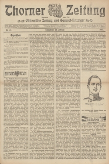 Thorner Zeitung : Ostdeutsche Zeitung und General-Anzeiger. 1905, Nr. 42 (18 Februar) + dod.