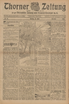 Thorner Zeitung : Ostdeutsche Zeitung und General-Anzeiger. 1905, Nr. 96 (23 April) - Erstes Blatt
