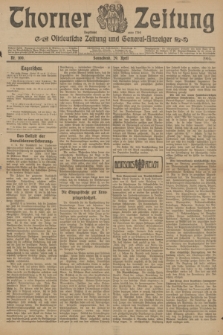 Thorner Zeitung : Ostdeutsche Zeitung und General-Anzeiger. 1905, Nr. 100 (29 April) + dod.