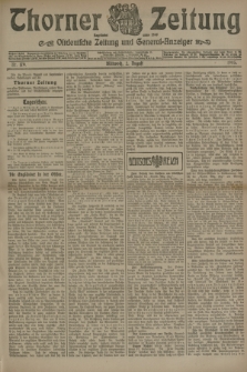 Thorner Zeitung : Ostdeutsche Zeitung und General-Anzeiger. 1905, Nr. 179 (2 August) + dod.