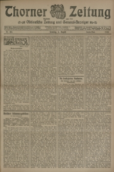 Thorner Zeitung : Ostdeutsche Zeitung und General-Anzeiger. 1905, Nr. 183 (6 August) - Erstes Blatt