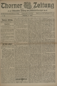 Thorner Zeitung : Ostdeutsche Zeitung und General-Anzeiger. 1905, Nr. 204 (31 August) + dod.