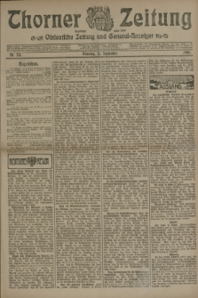 Thorner Zeitung : Ostdeutsche Zeitung und General-Anzeiger. 1905, Nr. 214 (12 September) + dod.
