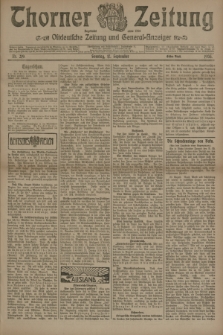 Thorner Zeitung : Ostdeutsche Zeitung und General-Anzeiger. 1905, Nr. 219 (17 September) - Erstes Blatt