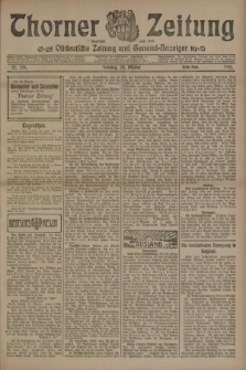 Thorner Zeitung : Ostdeutsche Zeitung und General-Anzeiger. 1905, Nr. 255 (29 Oktober) - Erstes Blatt