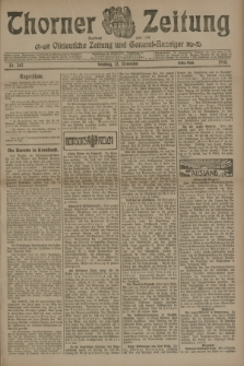 Thorner Zeitung : Ostdeutsche Zeitung und General-Anzeiger. 1905, Nr. 267 (12 November) - Erstes Blatt